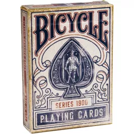Игральные карты Bicycle 1900 (состаренные, синие) картинка 346256 - МосИгра